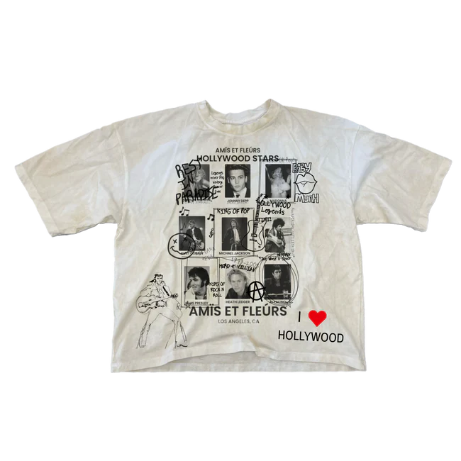 Amis et Fleurs "Hollywood Stars" T-Shirt