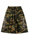 Camo Calligraphy Sweat Shorts